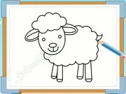 Bé vẽ con cừu